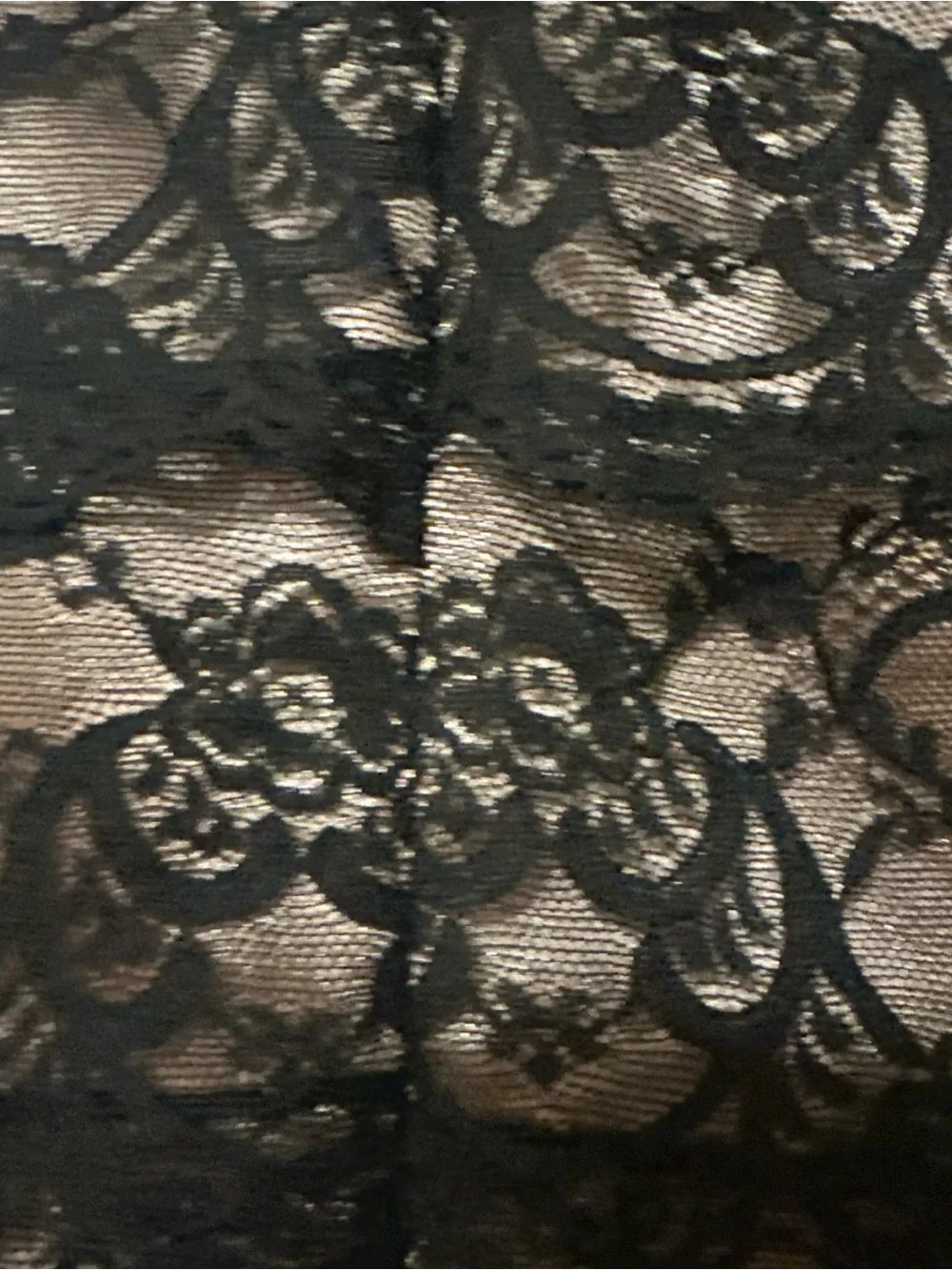 Dalia Black Lace Overlay A-Line Skirt